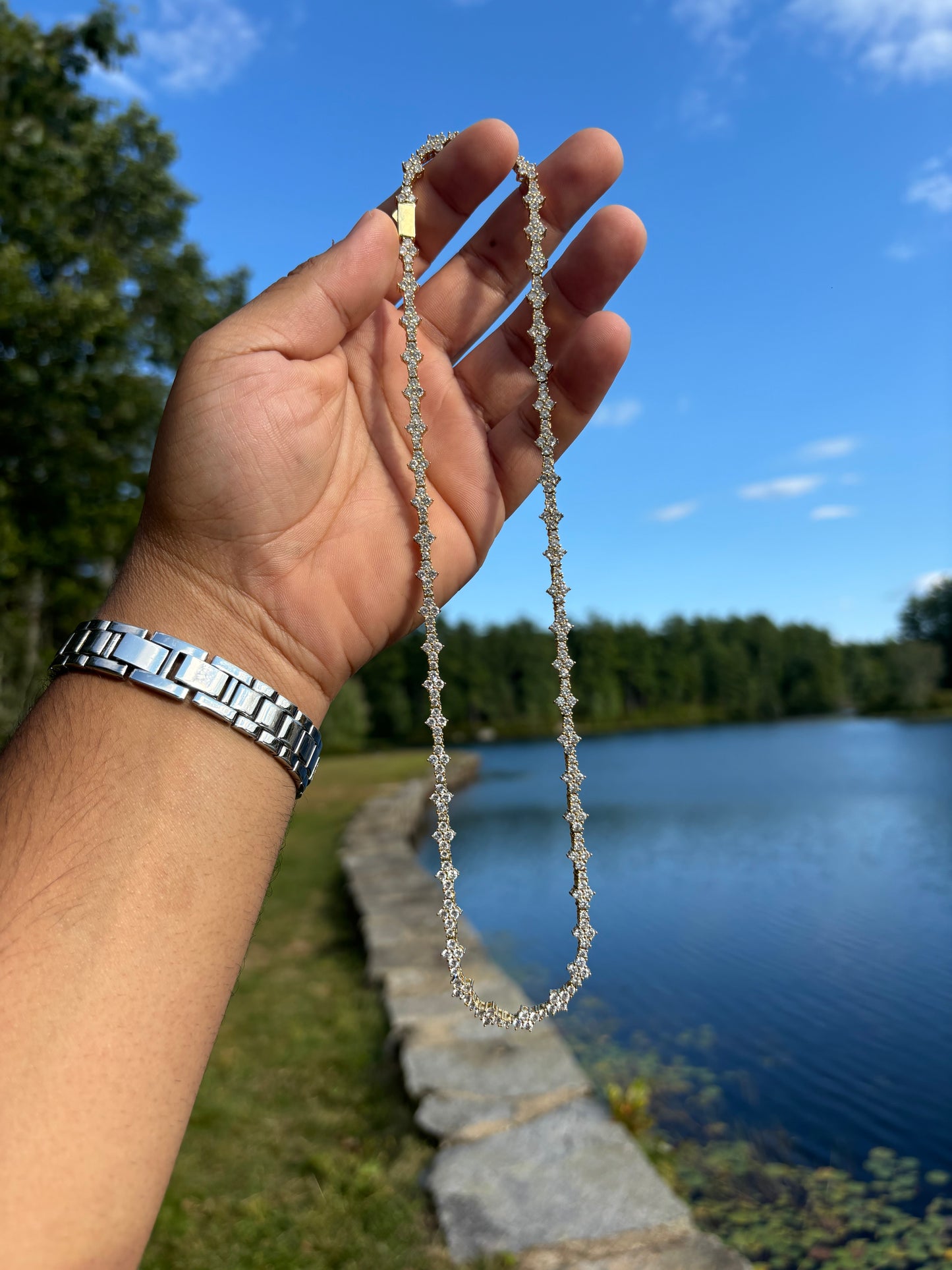 The Honey Comb Tennis Chain