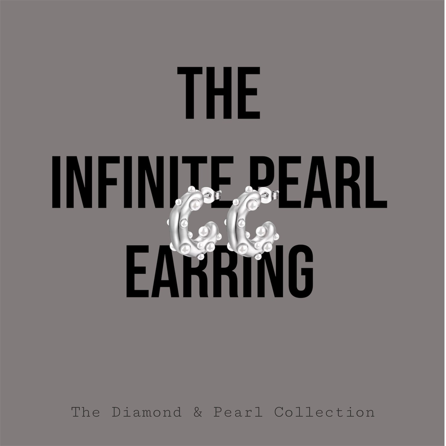 The Infinite Pearl Mini Hoops