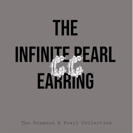 The Infinite Pearl Mini Hoops