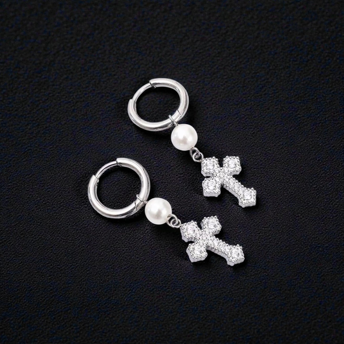 The Eternal Faith Pearl Earrings