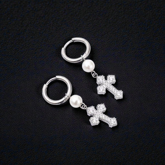 The Eternal Faith Pearl Earrings
